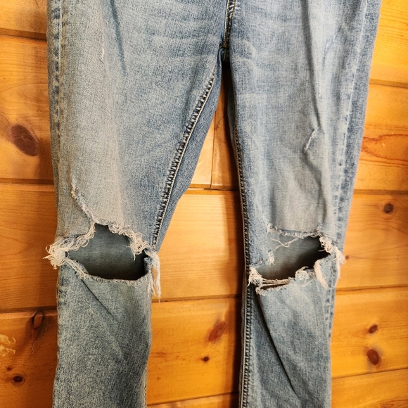 Boyish Donny High Rise Distressed Skinny Jeans in Forever Darling Size 32 X 30" - Picture 3 of 13